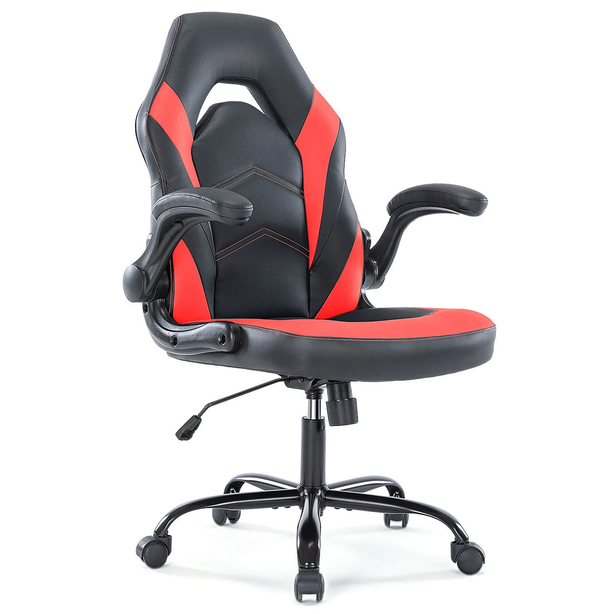 JHK Ergonomic PU Leather Gaming Office Chair With Adjustable Armrests - Hurbane Home