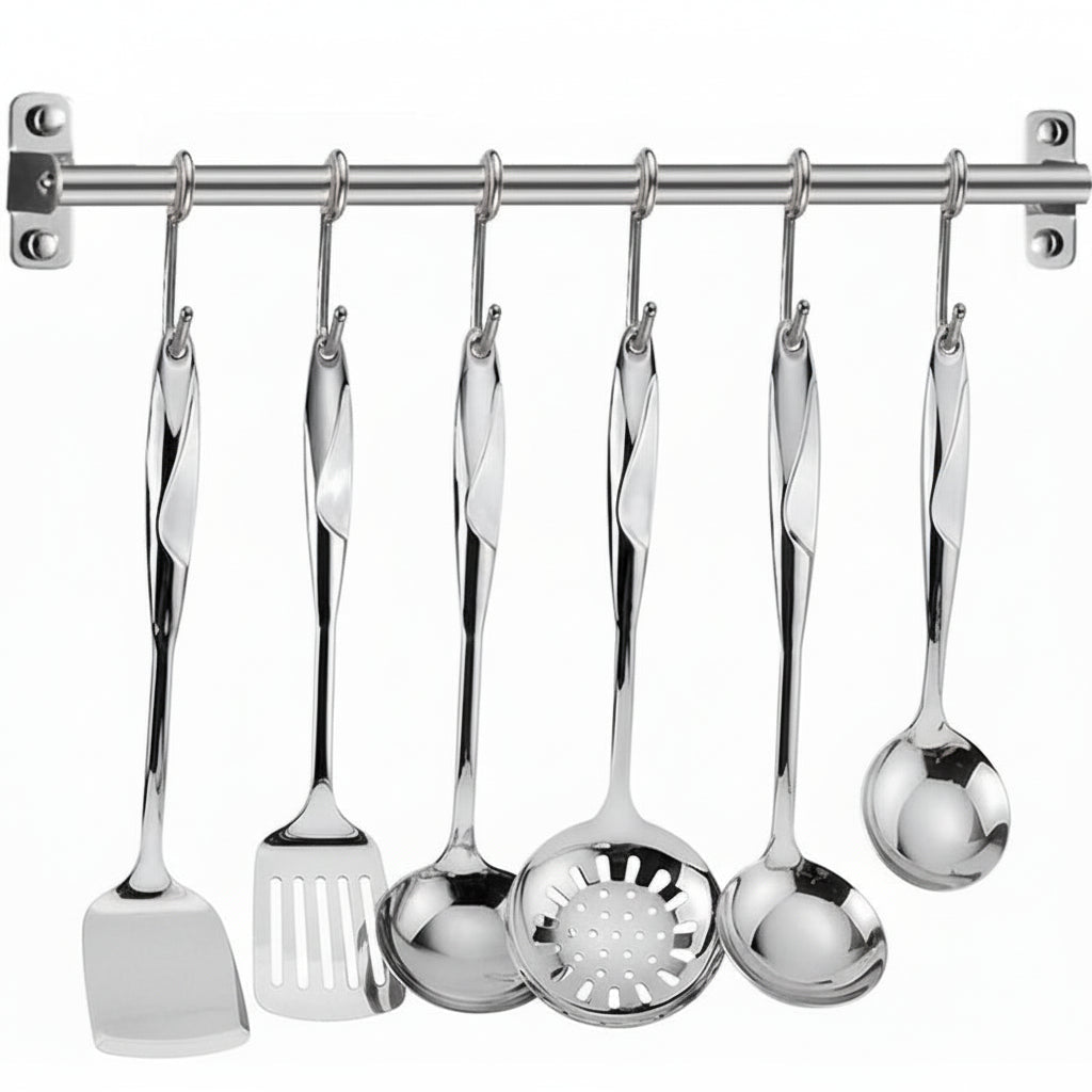 Kitchen Utensils Set - Stainless Steel Cooking Tools for Versatile Culinary Tasks - Kitchen Tool Set Stainless - Hurbane Home