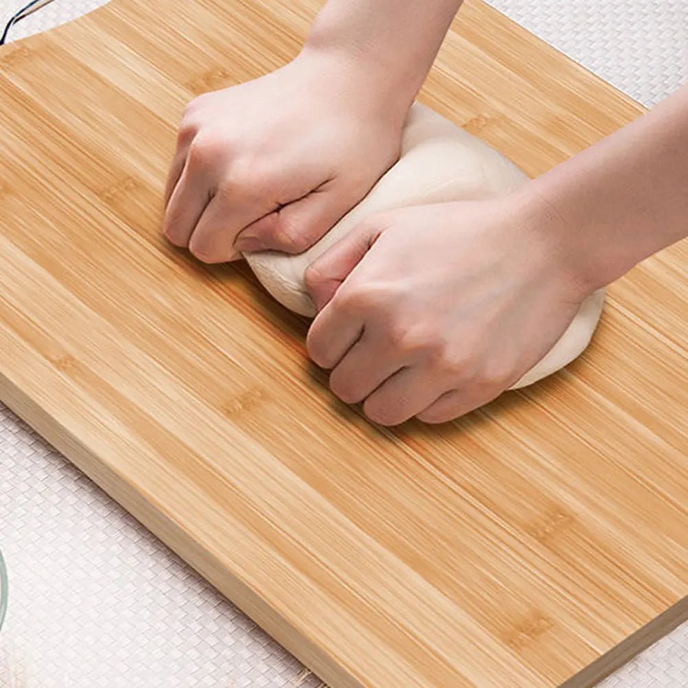 Large Bamboo Cutting Board – Thick Multi - Function Chopping Block - Wood Cutting Boards - Hurbane Home