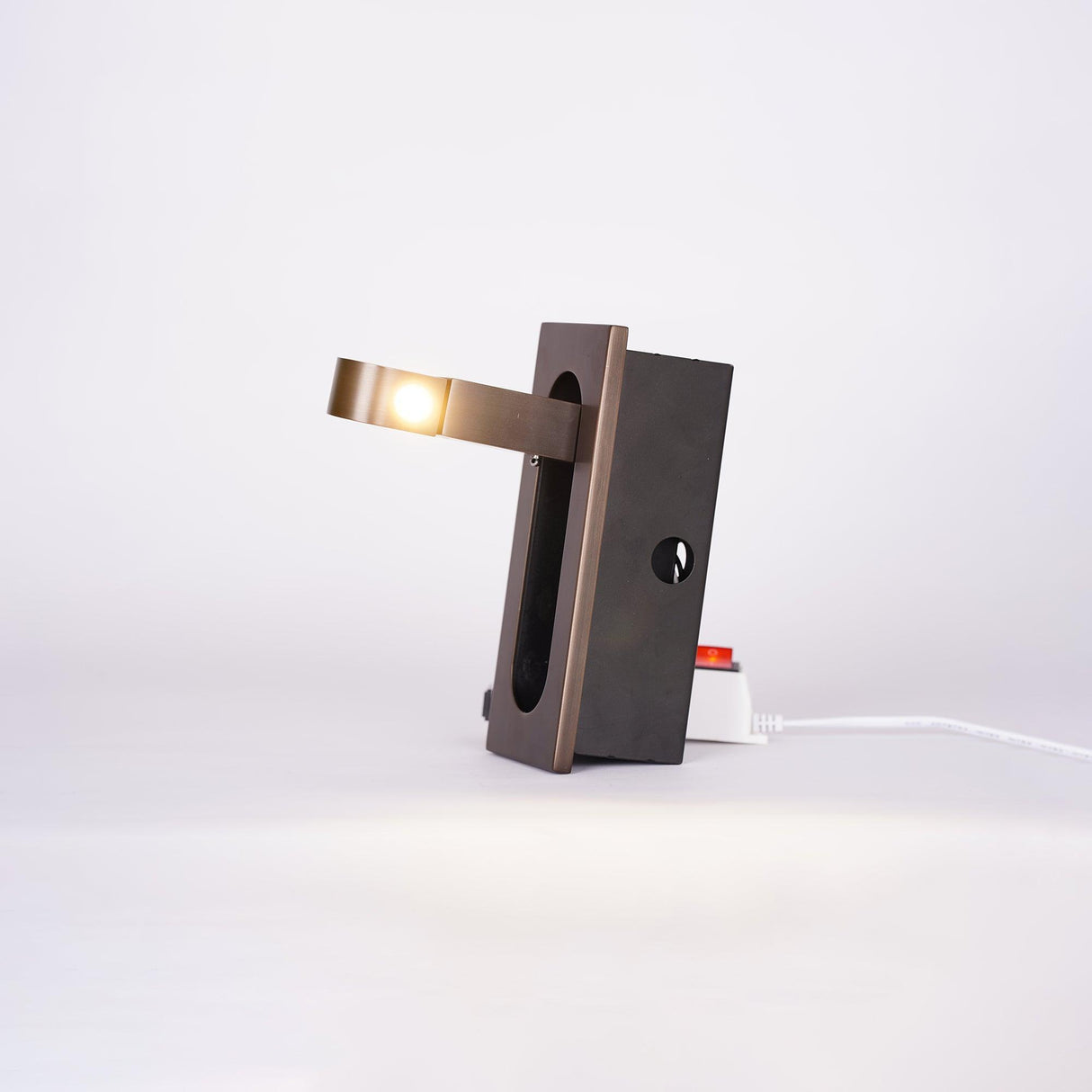 Chrome wall mounted reading light for a bedroom or study, view 11