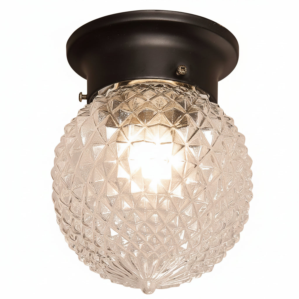 Vintage glass LED ceiling light main view