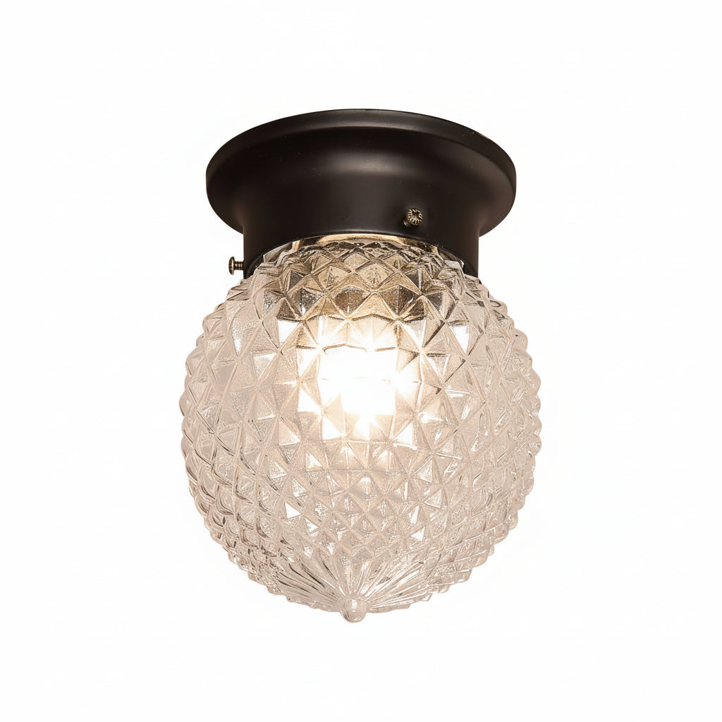 Vintage glass LED ceiling light main view