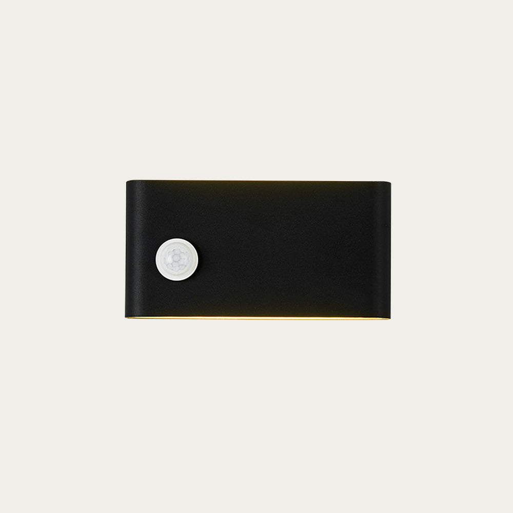 Wood-grain LED wall sconce colour option