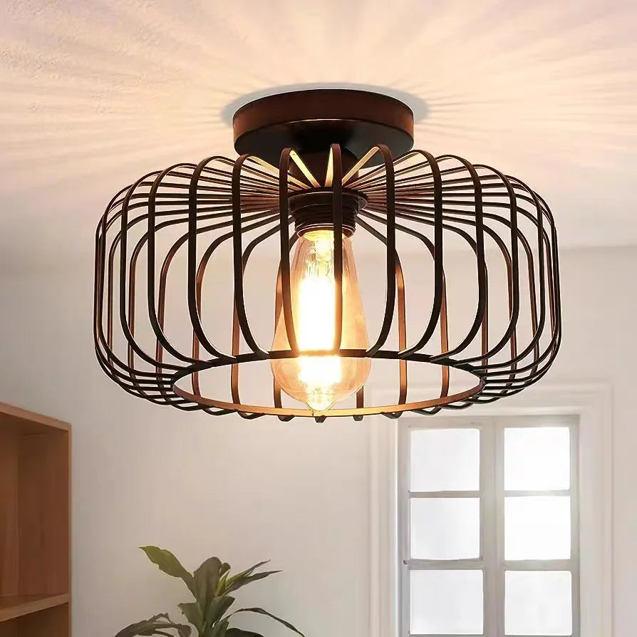 Light ceiling iron birdcage, main product view