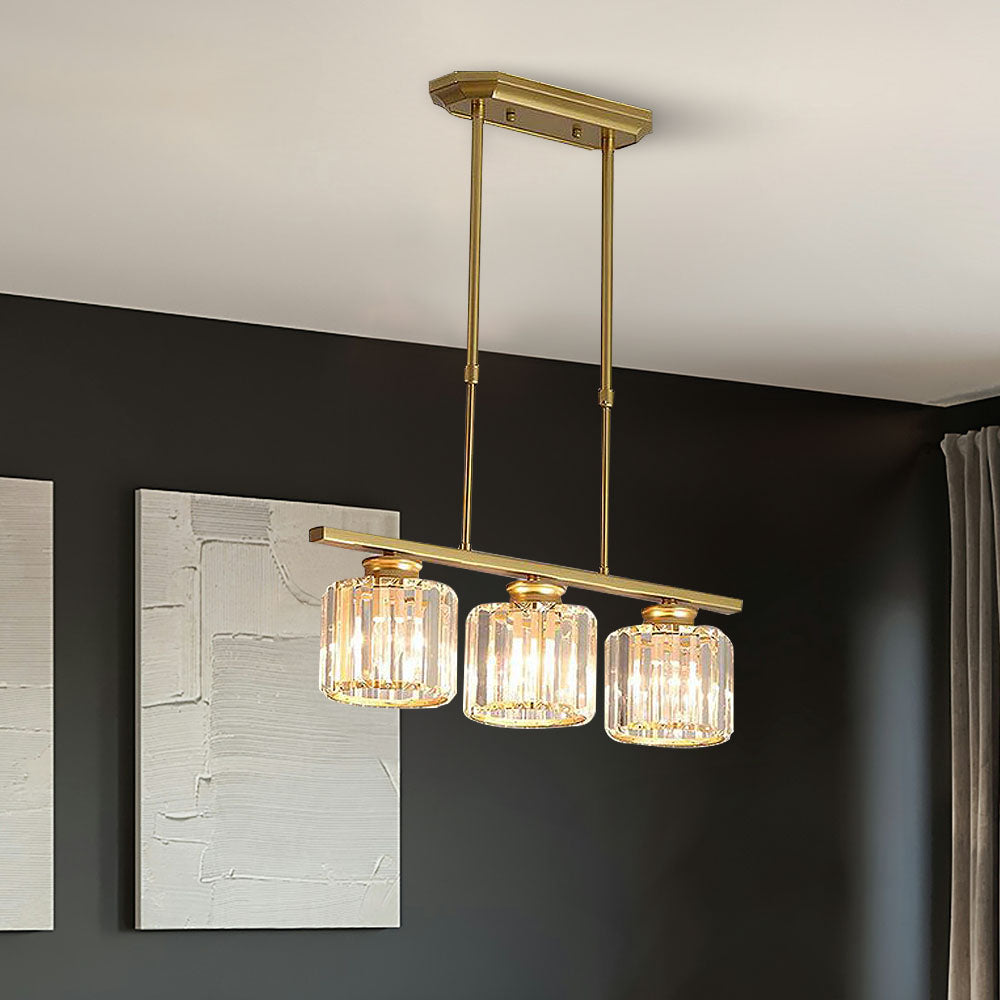 Linear crystal chandelier product view