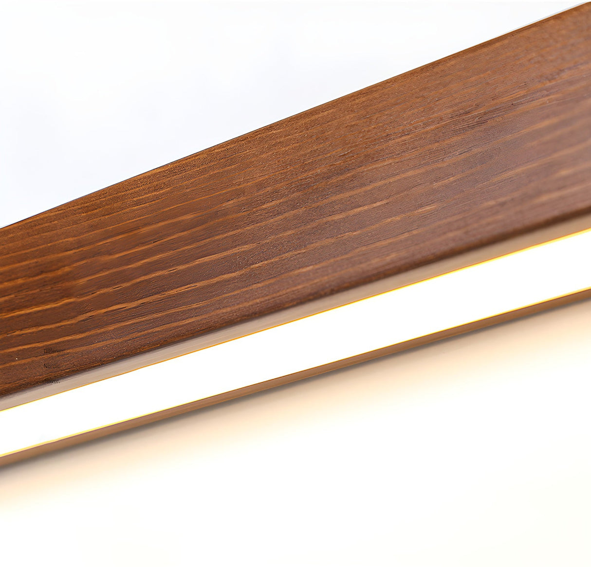 Linear LED wood wall sconce in pine further product image 46