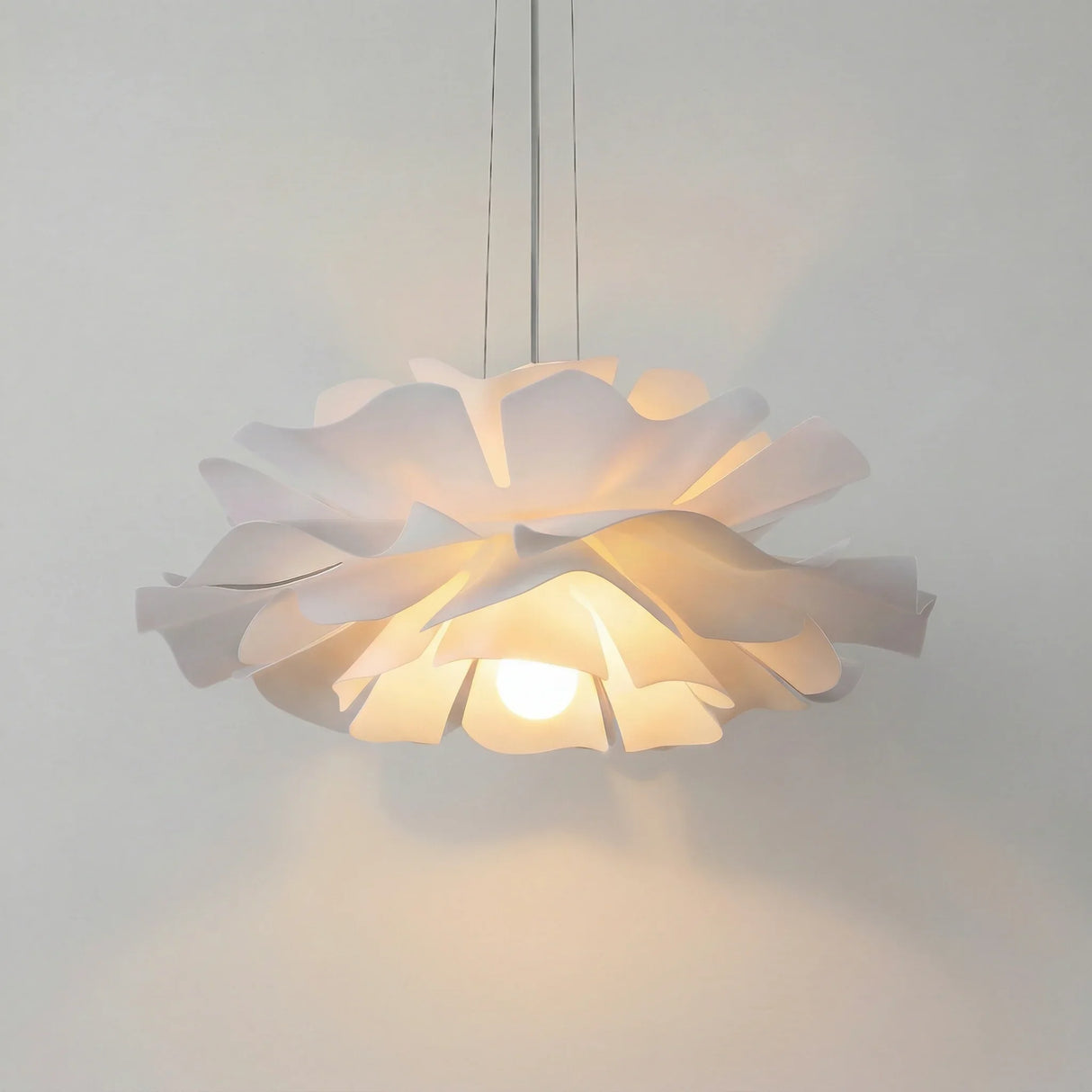 Gupton Nordic Lotus Flower Pendant Light Acrylic Metal Shade