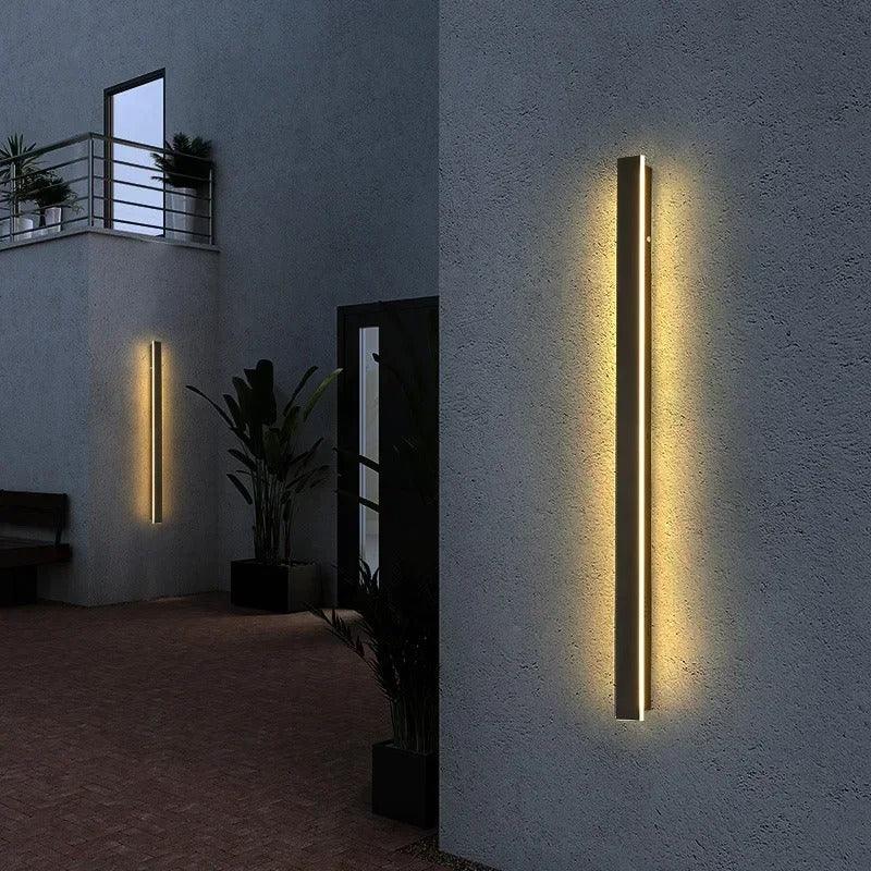 Elenorra Vertica LED Wall Light IP65 Metal Acrylic 11.8–94.5 in