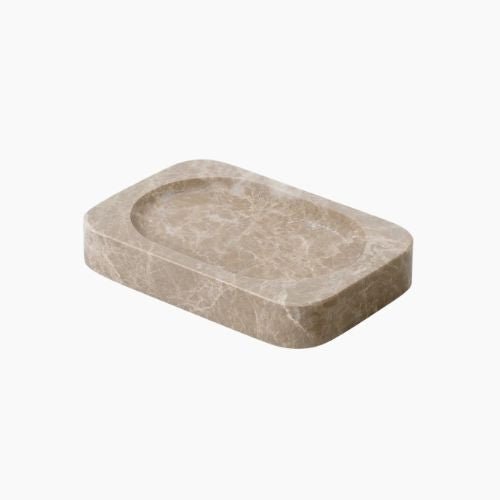 Marble Bathroom Vanity Tray with Soap Holder and Accessories Set - Hurbane Home