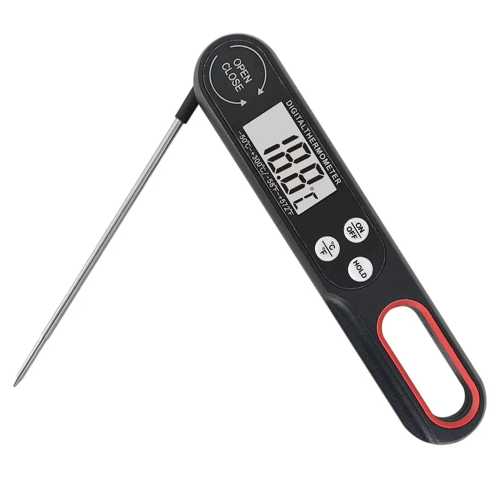 Meat Thermometer – Fast Digital Probe Tool for Grill Oven Cooking.