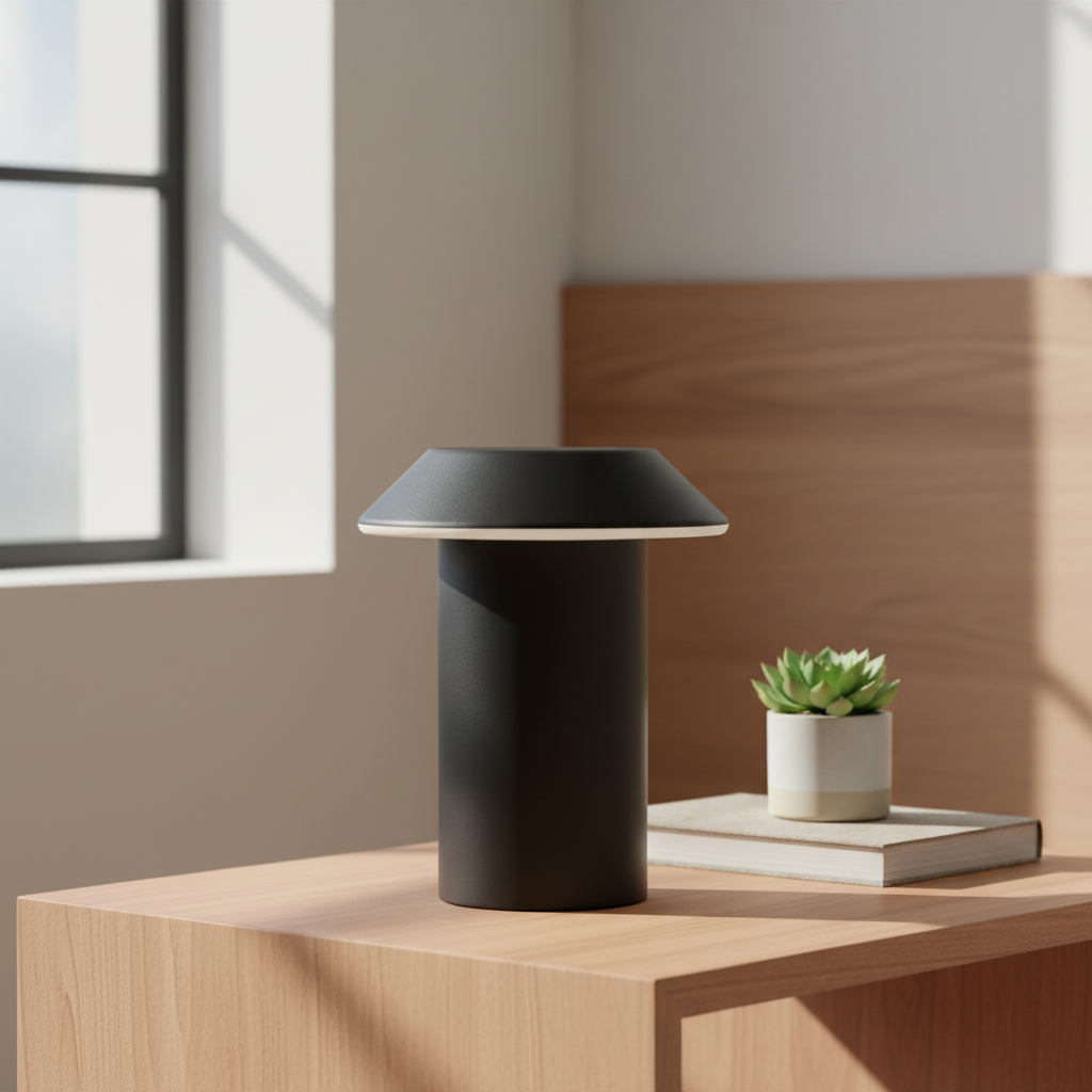 Minimalist Mushroom Table Lamp with Touch Control for Bedside Dining