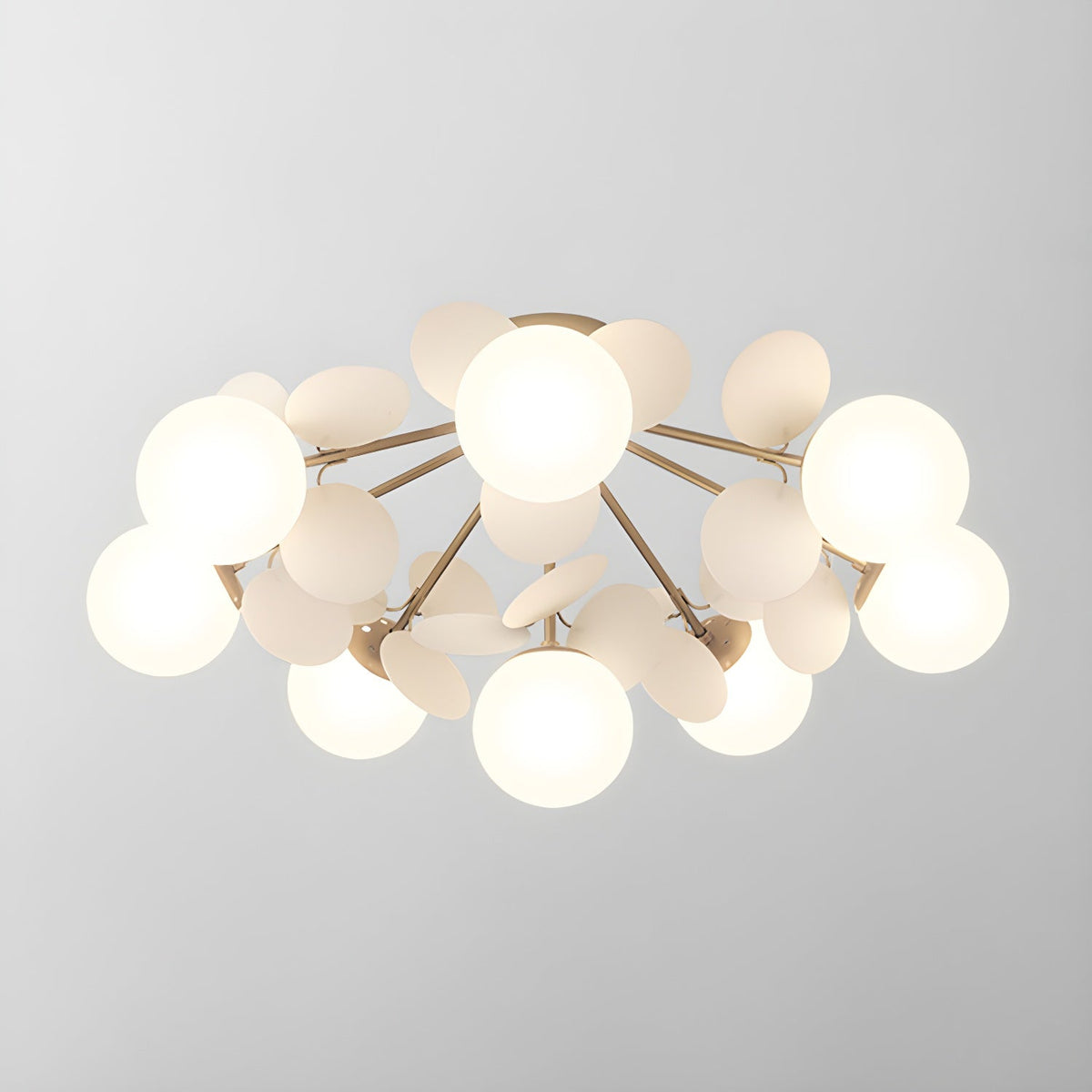 Modern flush mount ceiling light with acrylic discs supplementary product view 29