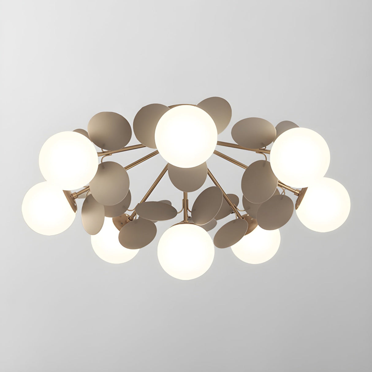 Modern flush mount ceiling light with acrylic discs additional product view 30