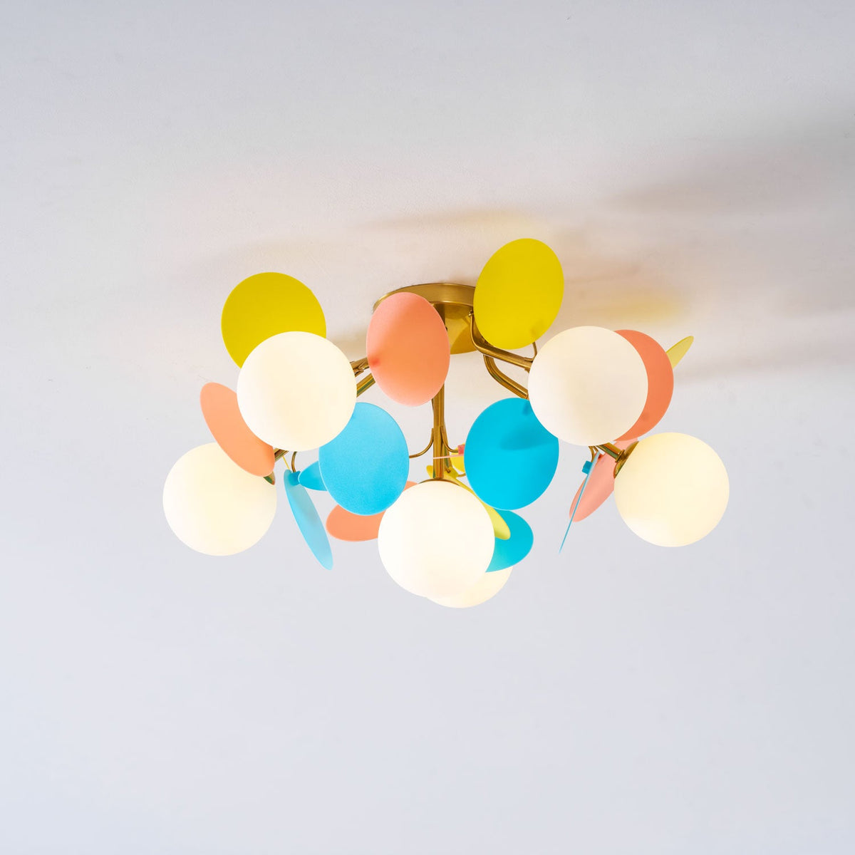 Modern flush mount ceiling light with acrylic discs supplementary product view 59