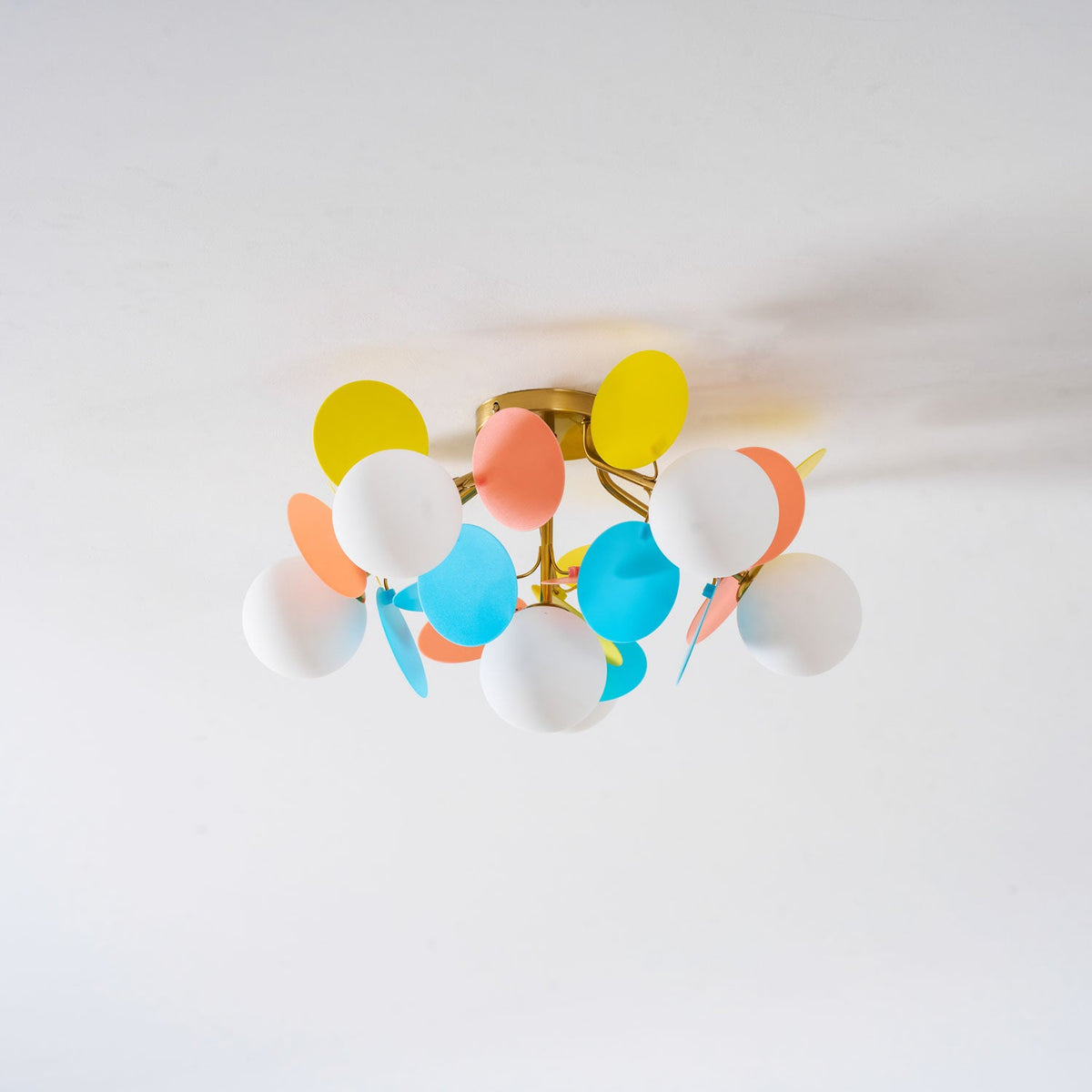 Modern flush mount ceiling light with acrylic discs further product image 64