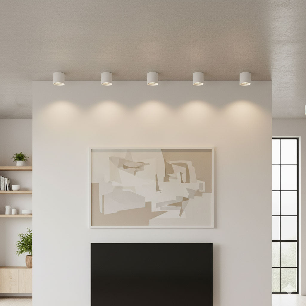 Integrated LED surface mount spotlight for ceiling or wall fixing, view 10
