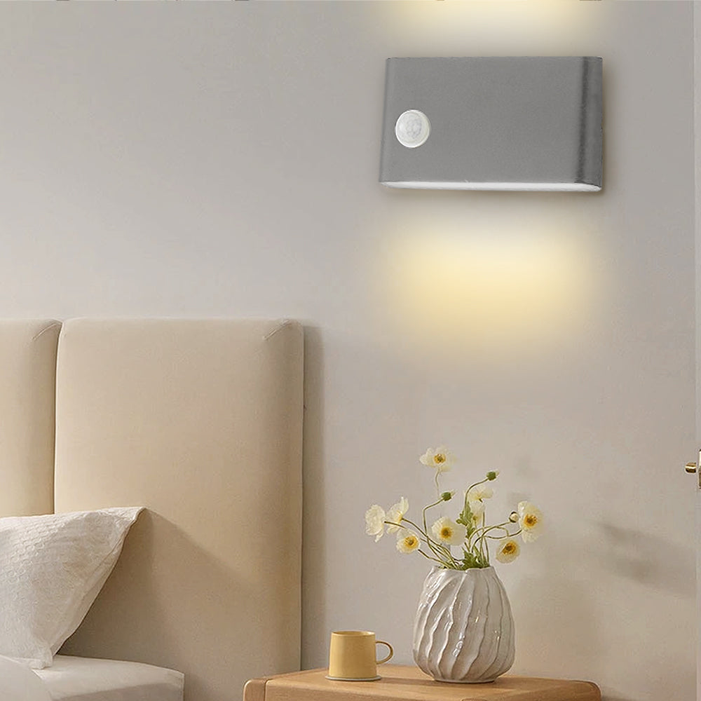 Motion sensor wall light side profile