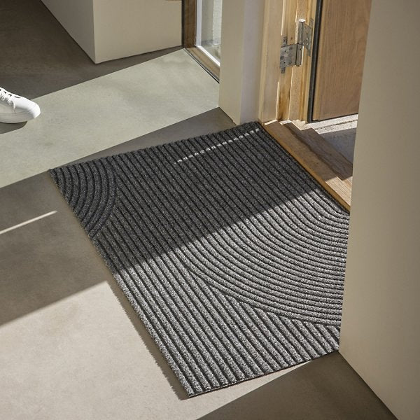 Non slip rubber mat for porch or mudroom