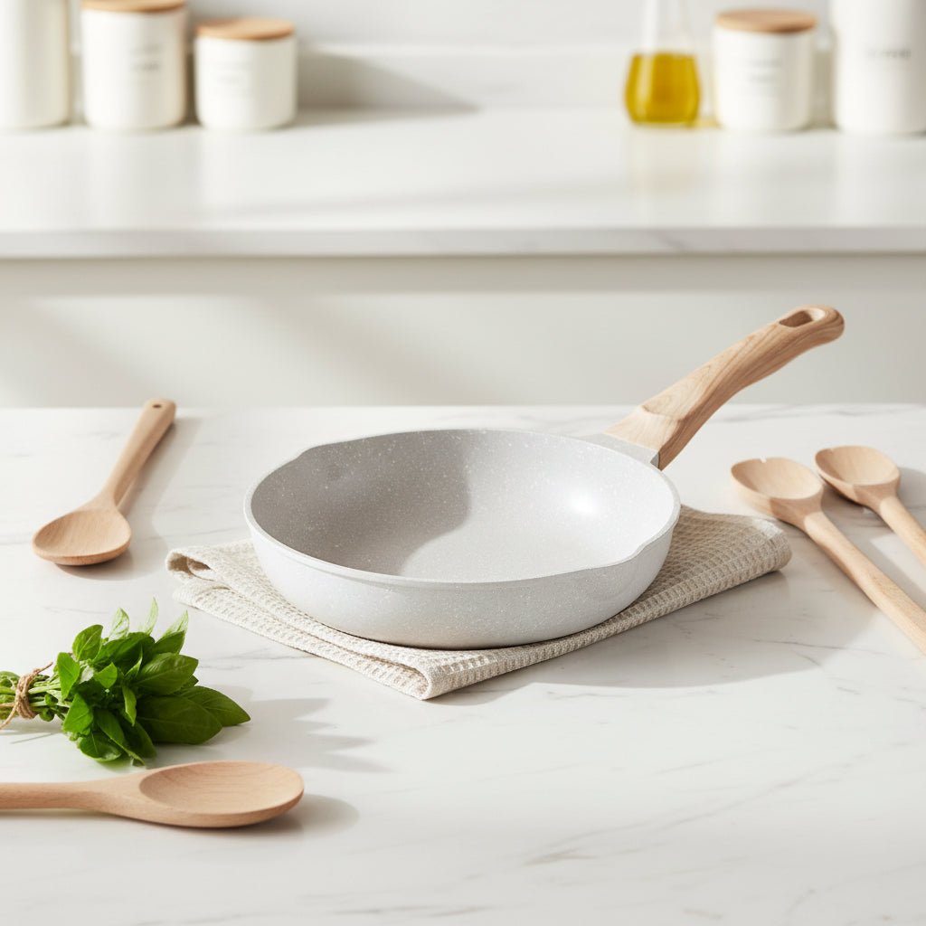 Non Stick Ceramic Pan - Safe, Versatile Frying for Every Kitchen - Ceramic Frying Pan - Hurbane Home