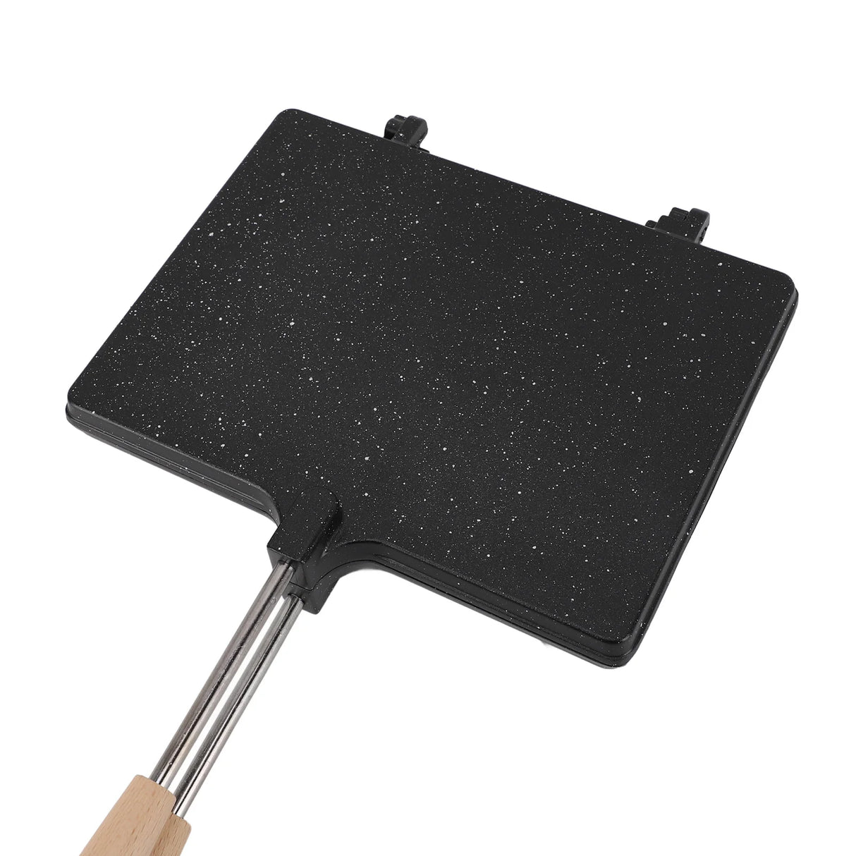 Nonstick sandwich maker browning toast evenly on stove