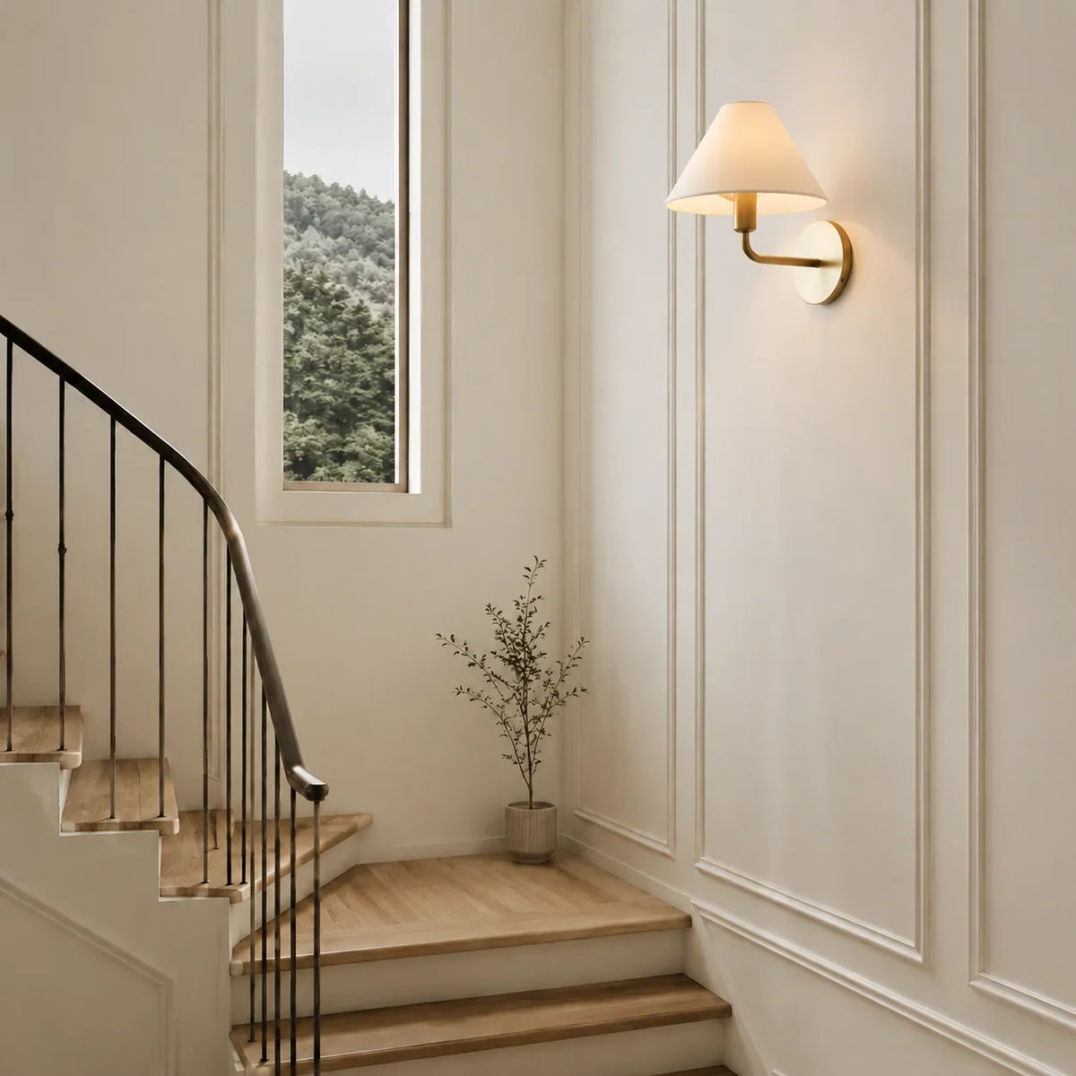 Nordic fabric cone wall sconce further product image 10