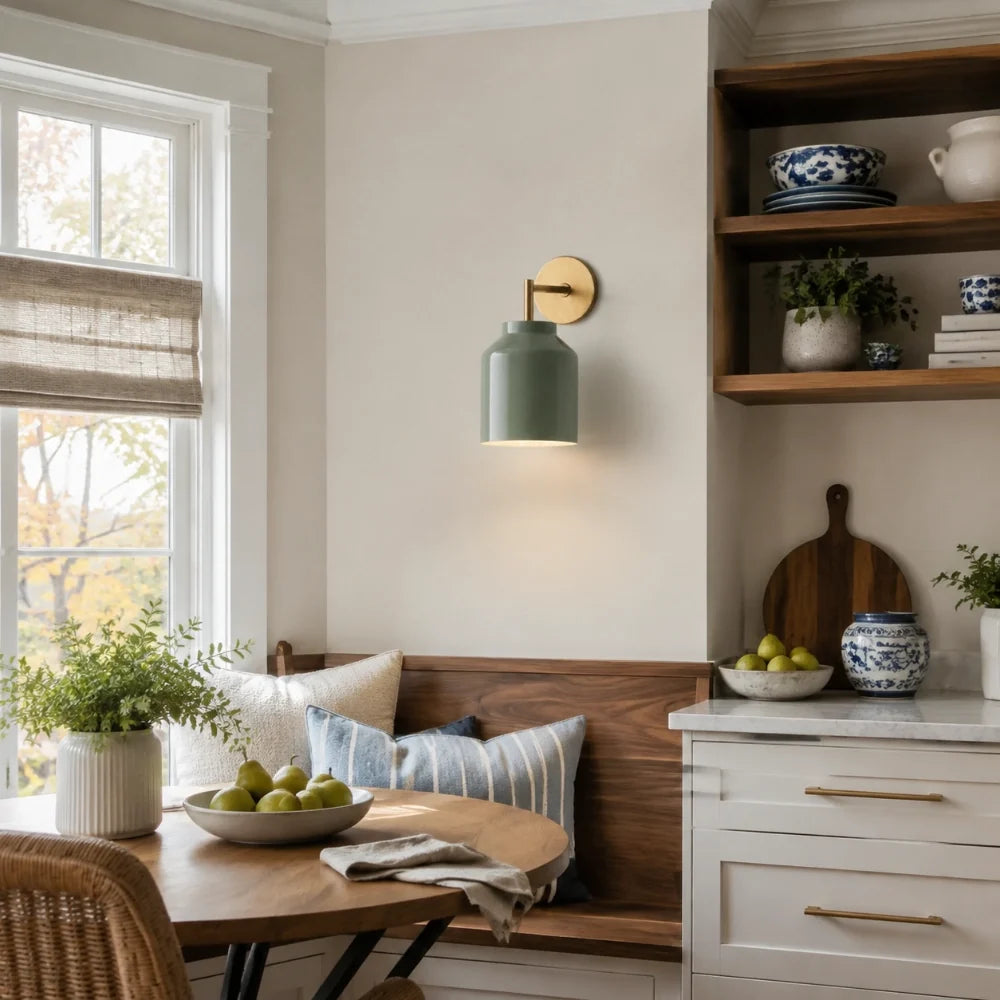 Nordic minimalist glass dome wall sconce alternative angle view 7