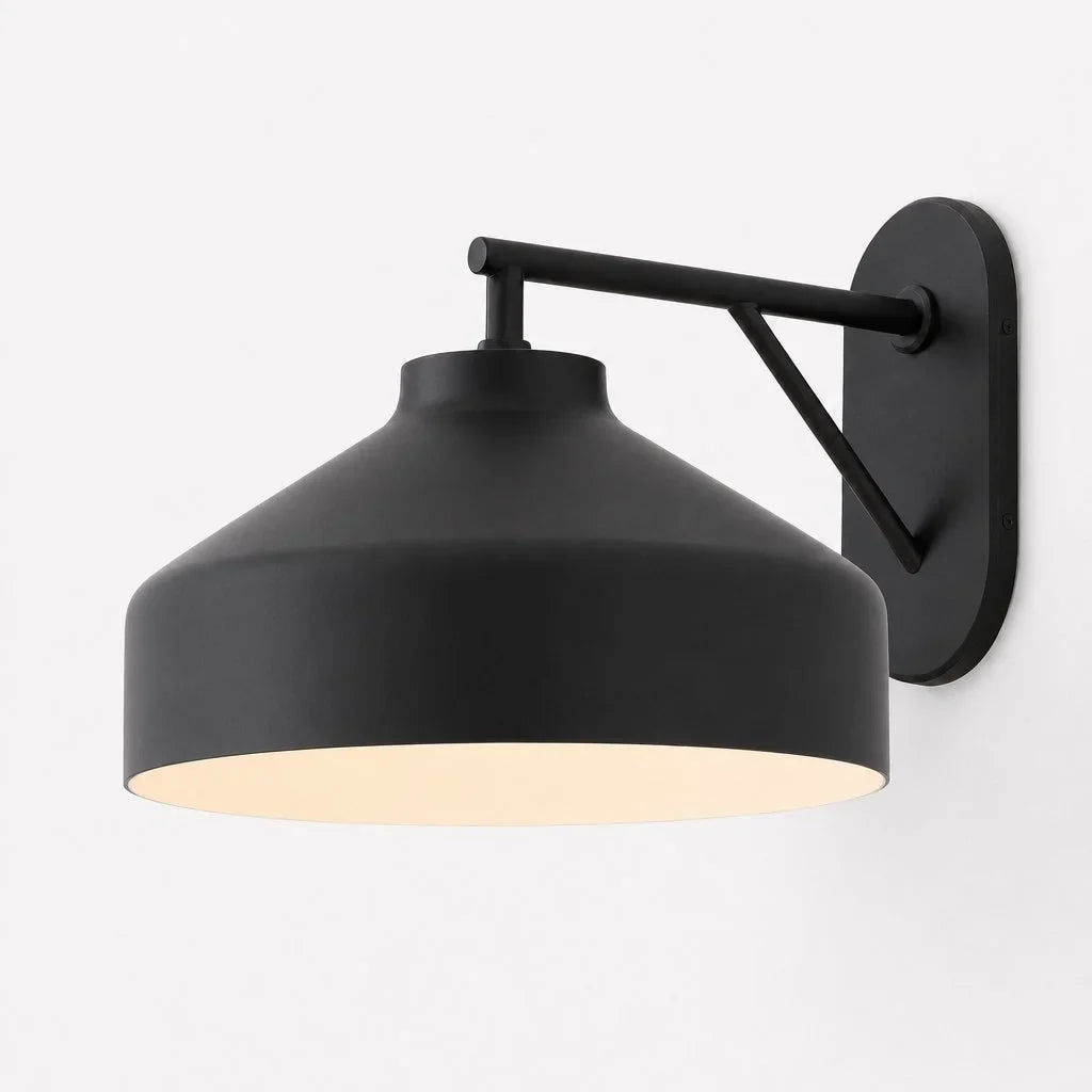 Nordic minimalist glass dome wall sconce alternative angle view 49
