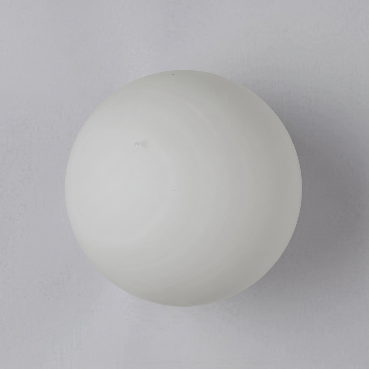 Frosted glass orb wall sconce, product photo