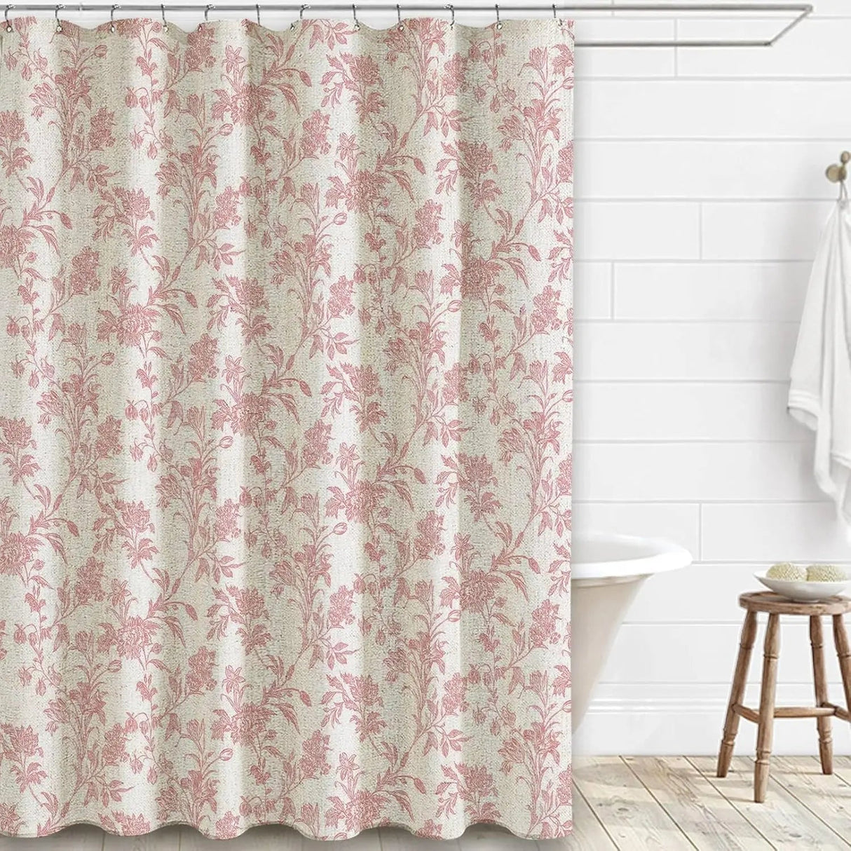 Organic Cotton Shower Curtain - Eco - Friendly Fabric for Stylish Bathroom Decor - fabric shower curtain - Hurbane Home