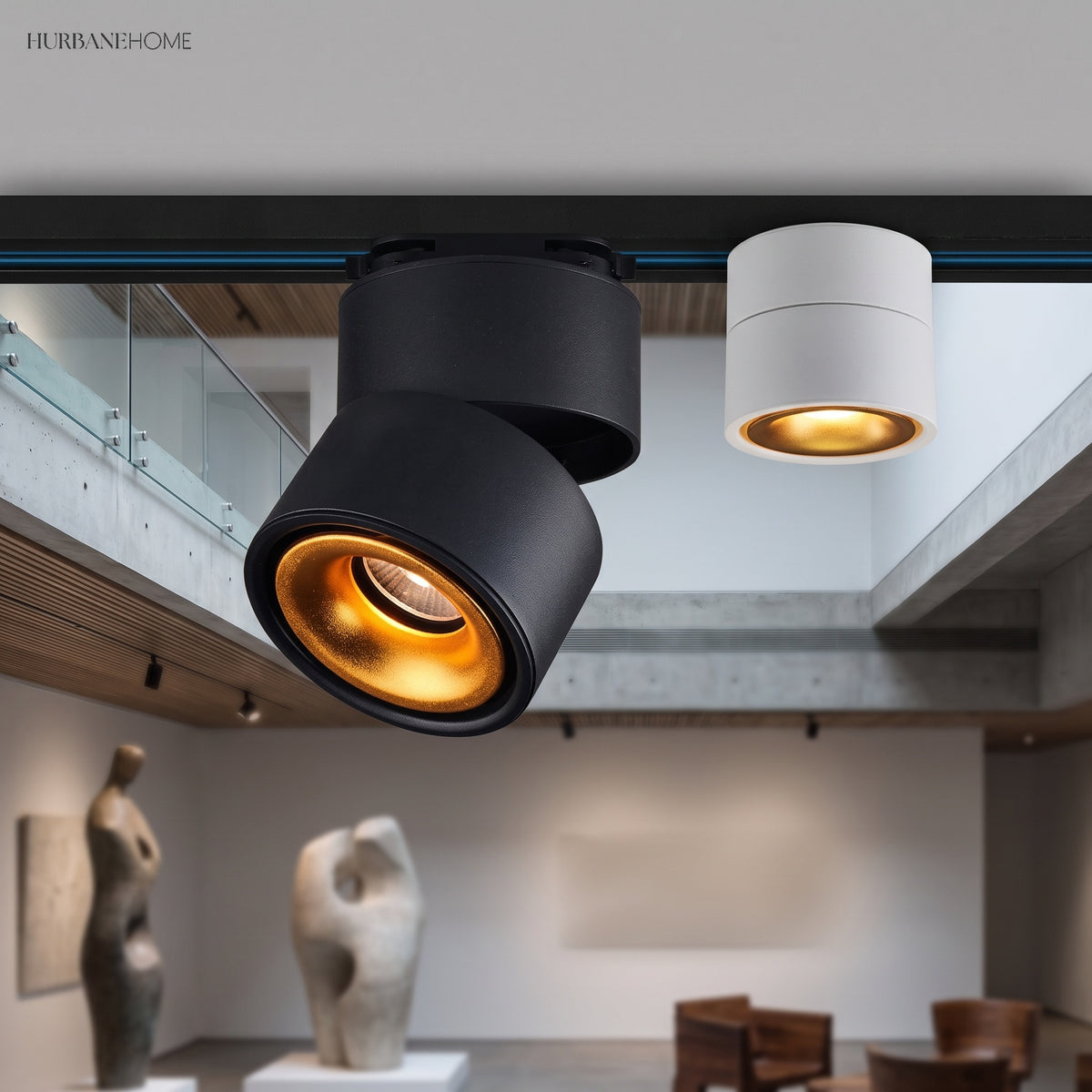 Modern Nordic Ceiling Light ELVI HOME LED styled in a room setting