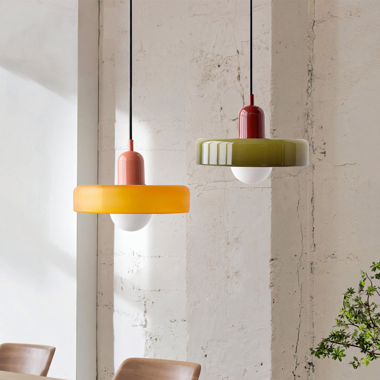 Bauhaus Glass LED Pendant Light - lifestyle image 1