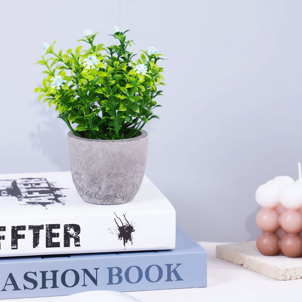 Plants for Home Decor - Artificial Babys Breath for Lifelike Indoor Ambiance - Faux Indoor Plants - Hurbane Home