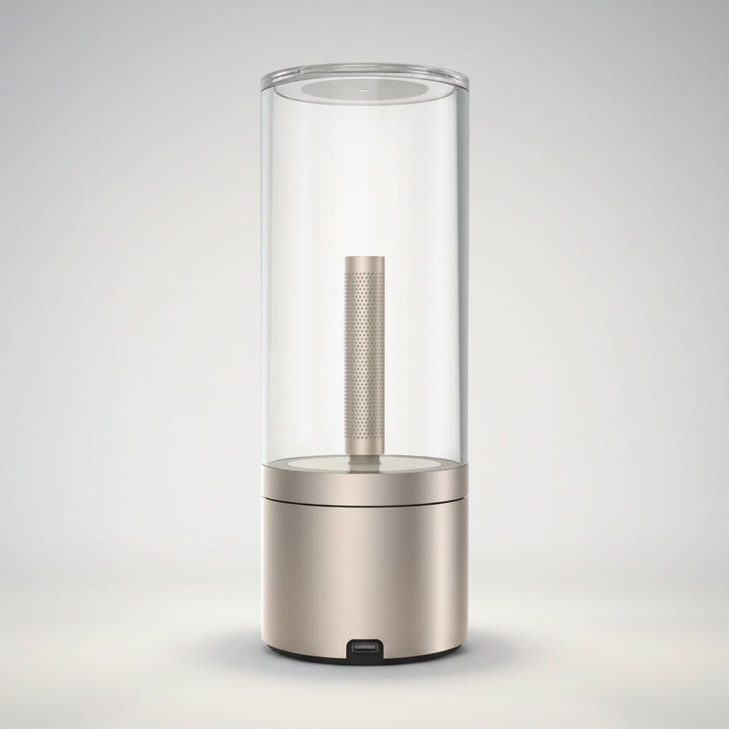 Portable rechargeable lamp USB-C charging port