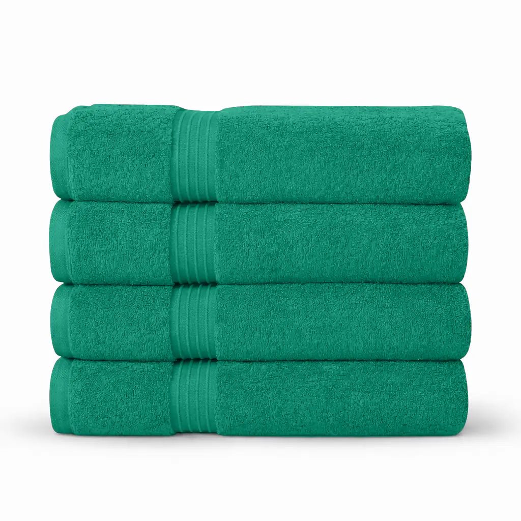 Premium Bath Towels | Set of 4 | Large, Absorbent, Beautiful Colors & Ultra Fluffy - 4 piece towels - Hurbane Home