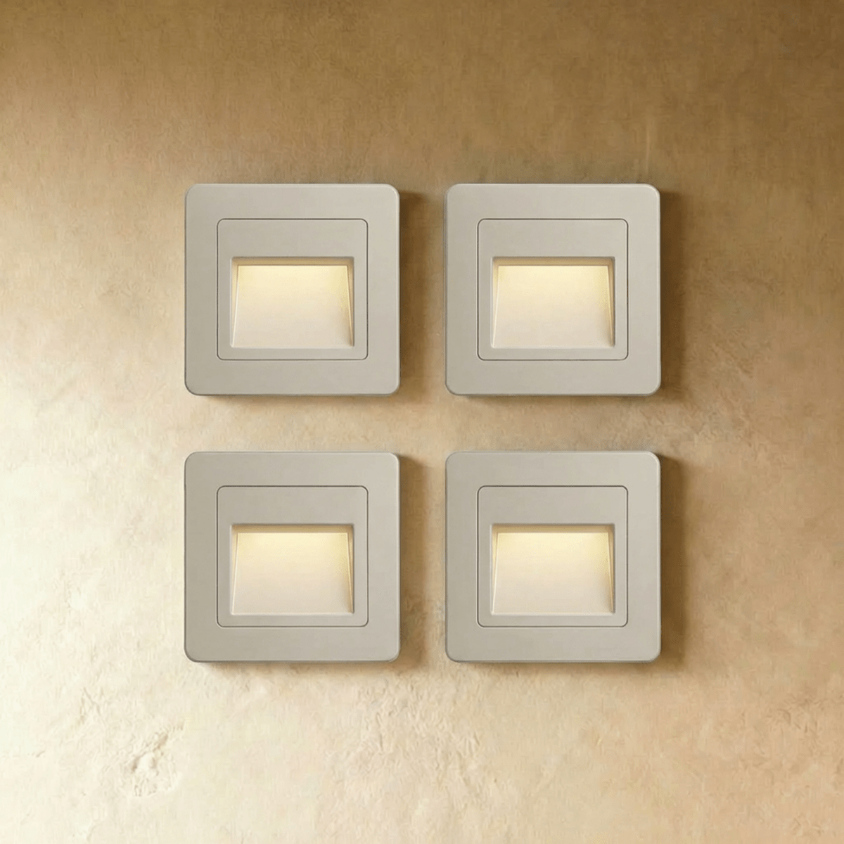 Recessed square indoor stair step light alternative angle view 7