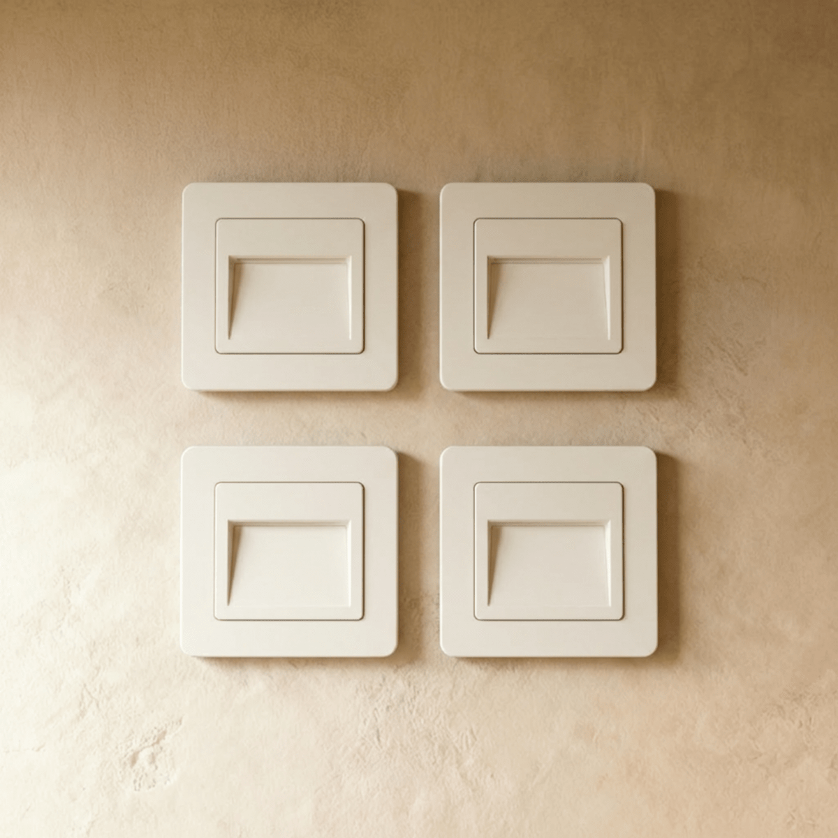 Recessed square indoor stair step light further product image 10
