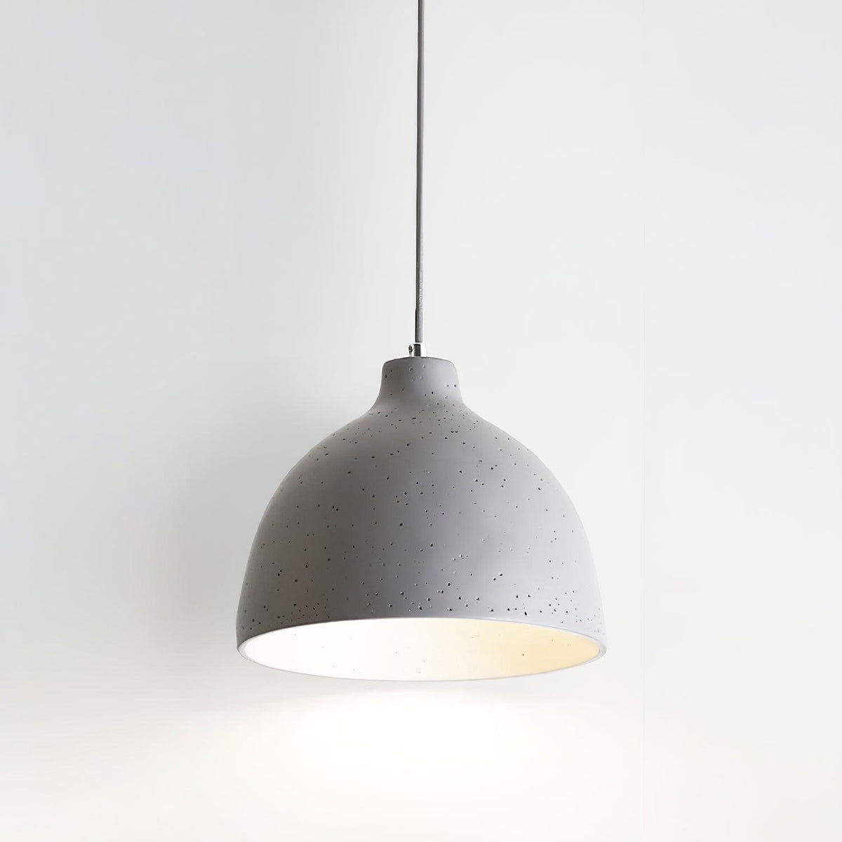 Speckled resin dome shade pendant for kitchen island lighting, view 30