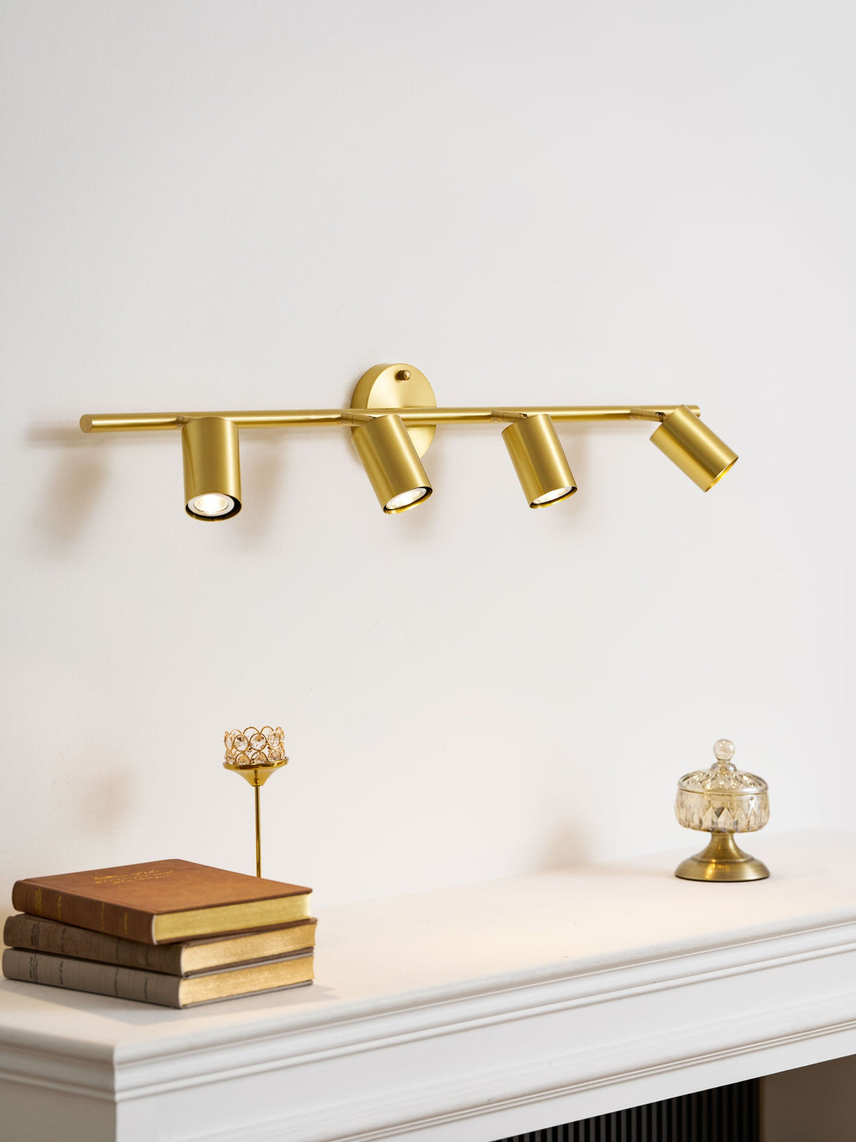 Rotatable brass spotlight bar for wall or ceiling supplementary product view 5