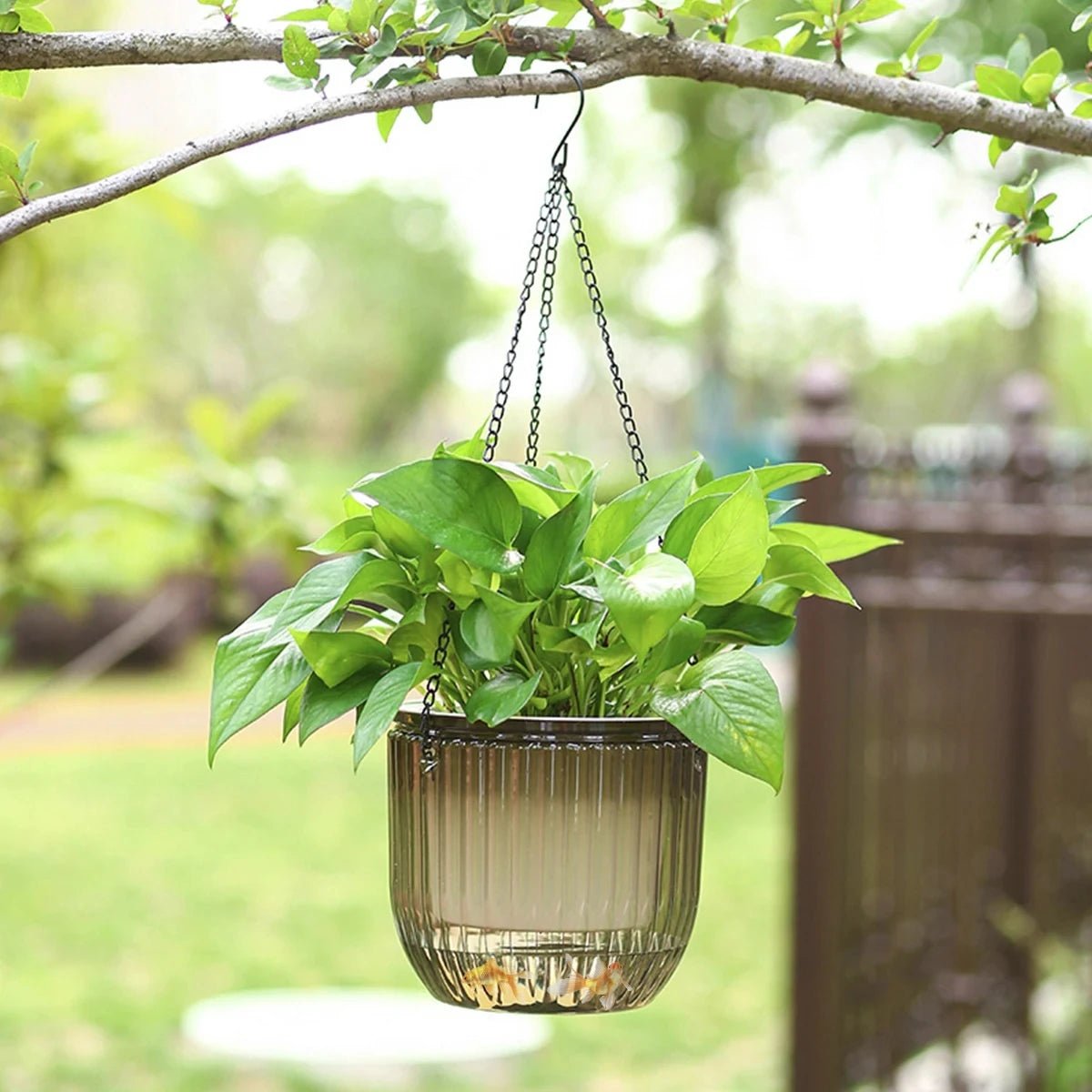 Self Watering Hanging Flower Pots - Indoor Planter with Automated Hydration System - Indoor Hanging Planter - Hurbane Home