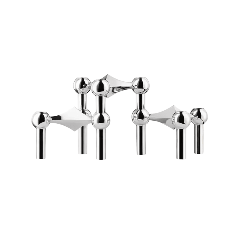 Silver Candle Holder Centerpieces – Elegant Metal Set for Home Decor - metal candle holder - Hurbane Home