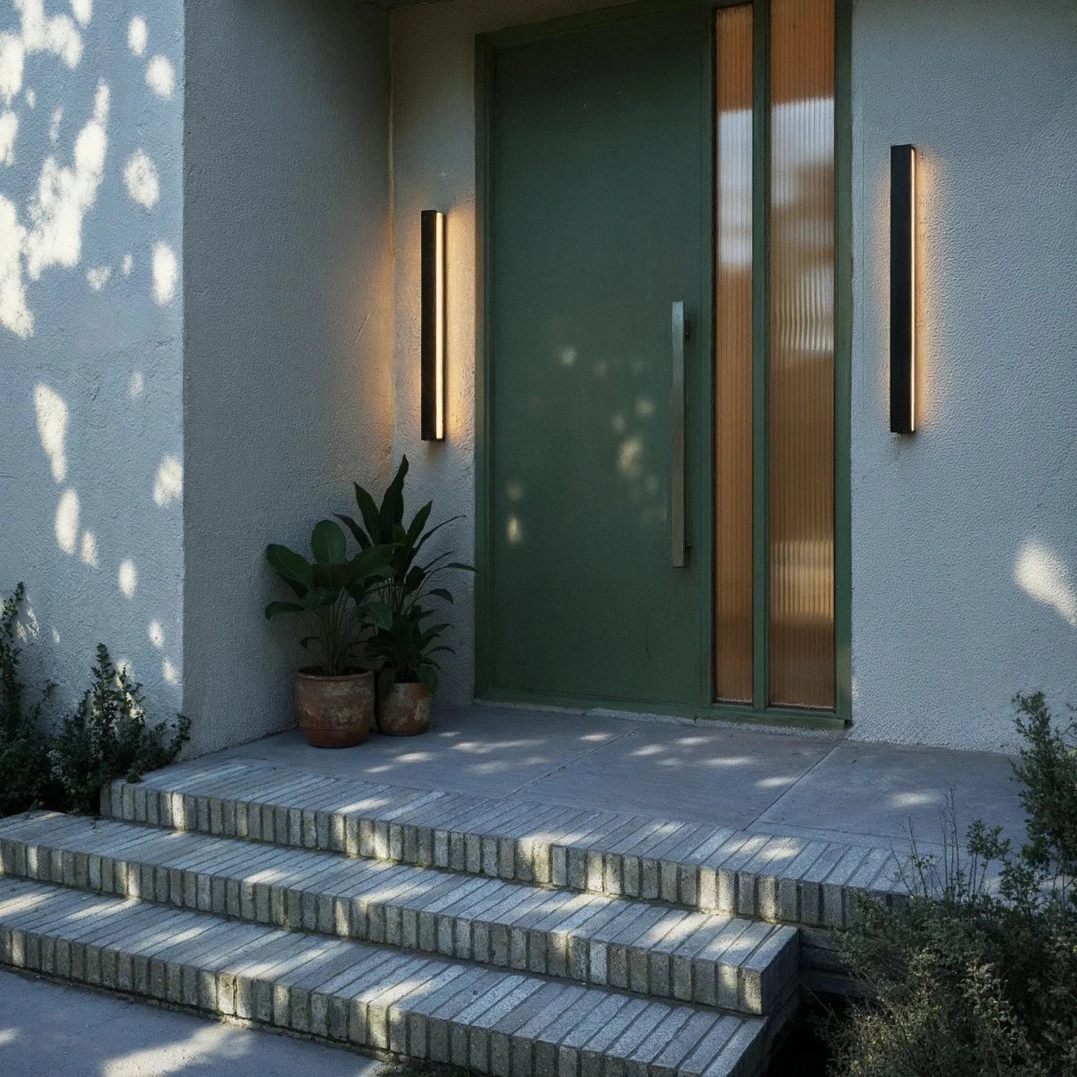 Slim linear LED exterior wall sconce supplementary product view 11