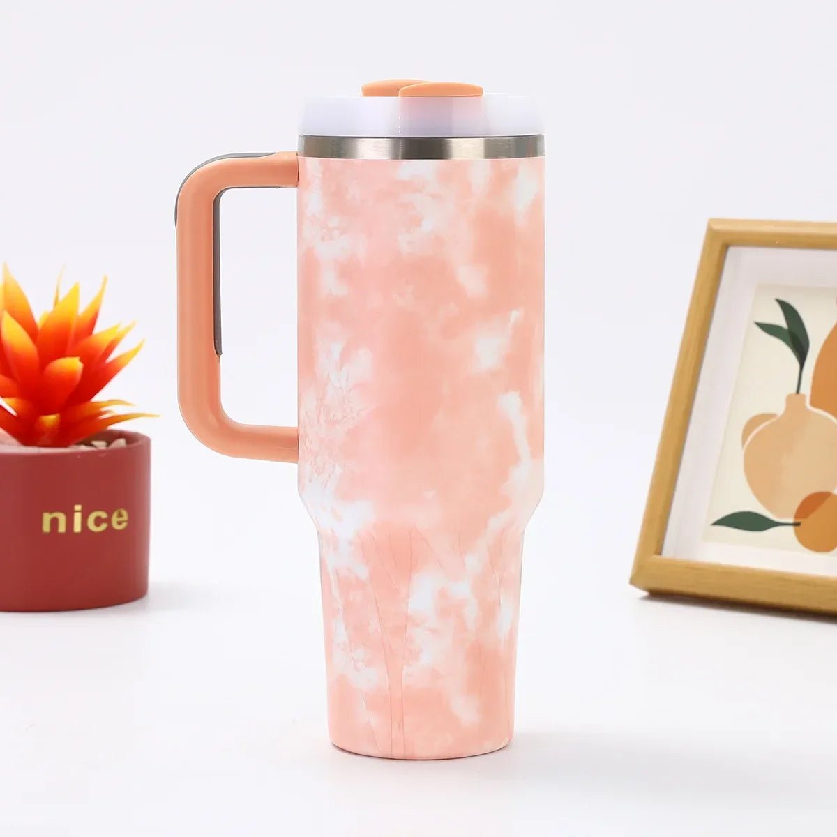 Stainless Steel Insulated Tumbler - Double Wall Vacuum Thermos for Travel - Stainless Steel Tumbler - Hurbane Home