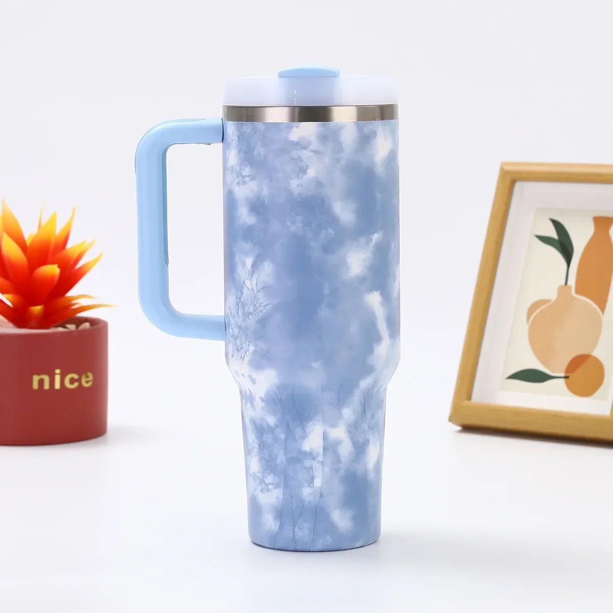 Stainless Steel Insulated Tumbler - Double Wall Vacuum Thermos for Travel - Stainless Steel Tumbler - Hurbane Home