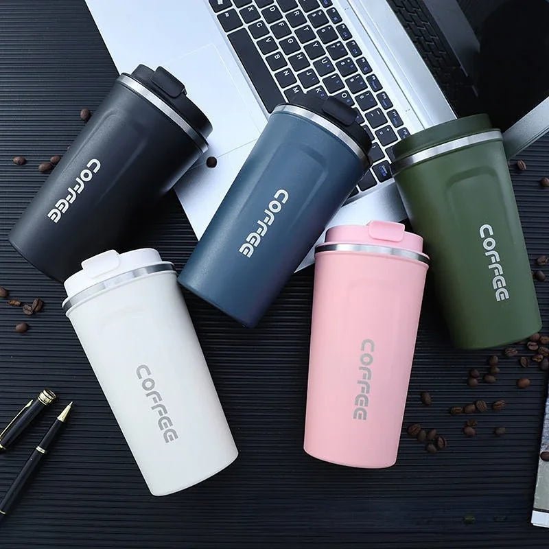 Stanley Thermos Mug – Leak - Proof Insulated Stainless Steel Travel Coffee Cup - Hurbane Home