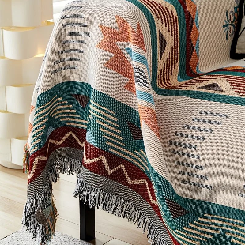 Stylish Sofa Throw Blanket - Cozy Cotton Design for Home Décor - Cotton Throw Blanket - Hurbane Home
