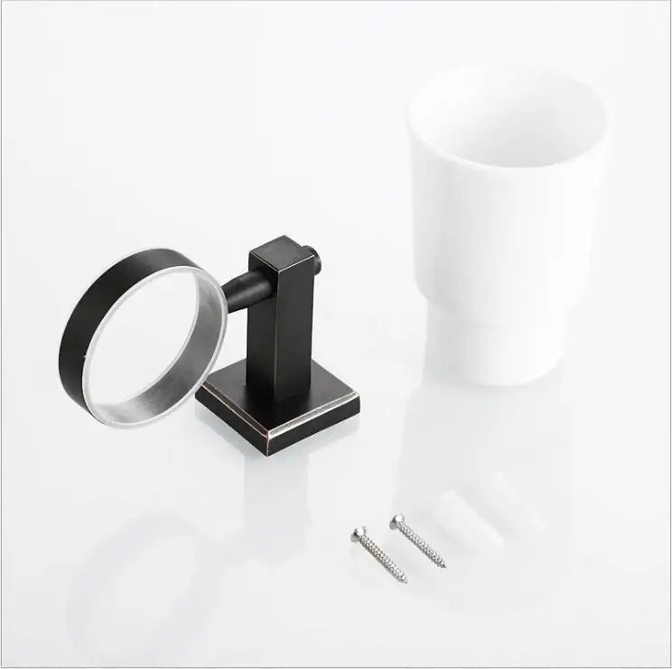 Toothbrush Holder Wall Mount with Automatic Toothpaste Dispenser - Space - Saving Organizer - Wall Mounted Toothbrush Holder - Hurbane Home