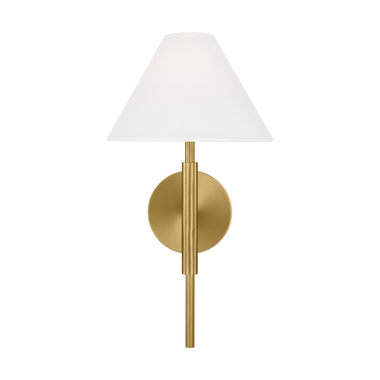Drew & Jonathan Porteau Linen Shade Wall Sconce - Dimmable Modern