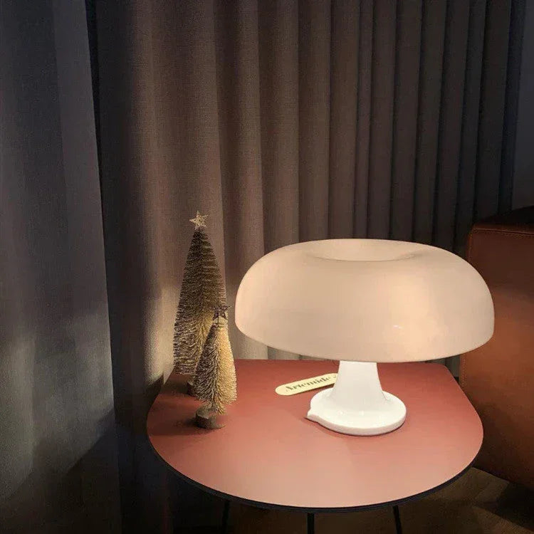 Elenorra Lucente Mushroom Table Lamp Retro Italian Design 7.8in