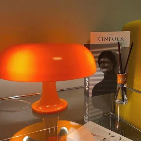 Elenorra Lucente Mushroom Table Lamp Retro Italian Design 7.8in