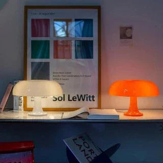 Elenorra Lucente Mushroom Table Lamp Retro Italian Design 7.8in